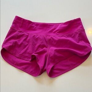 Lululemon Women's Pink Athletic Shorts. Size 4.